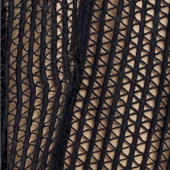 Lulus Lenaya Black Crochet Lace Midi Dress NWT Sz L - Picture 3 of 6